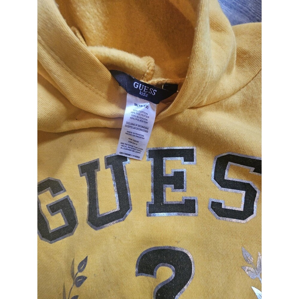 Guess Kids/Hoodie & Jogger Yellow Pant Set Size 10-12